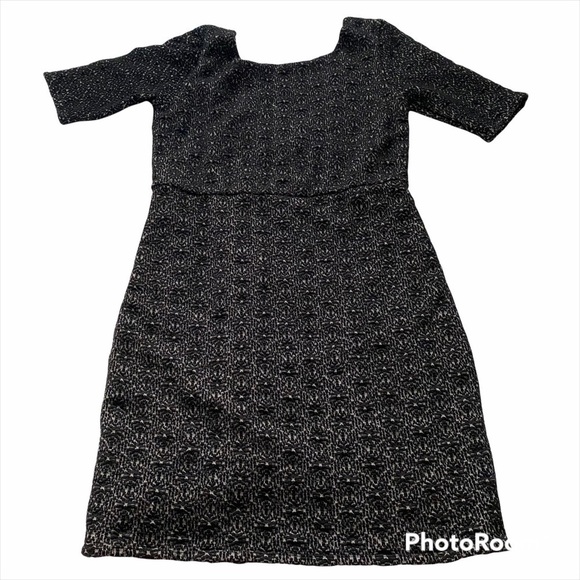 Free people dress black Xs mini lace knit - Picture 1 of 6
